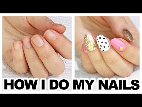 DIY: EASY FAKE NAILS AT HOME! That work! (NO ACRYLIC)