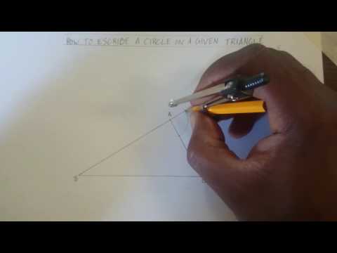 How To Escribe A Circle On A Given Triangle