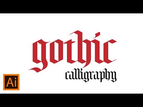 Gothic Calligraphy in Adobe Illustrator