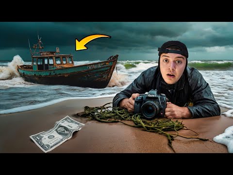 عثرت على قارب ضائع من " ليبيا " و كاميرا غامضة أخرجهم البحر الهائج | صدمتني الفيديوهات المسجلة ! 😳