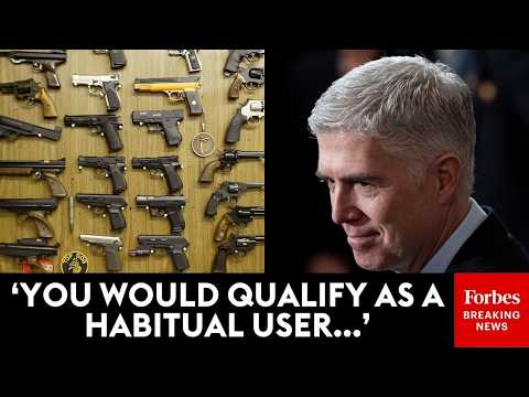 Neil Gorsuch Doesn't Let Up On Lawyer If 'Habitual' Users Of Marijuana Should Be Able To Buy Guns