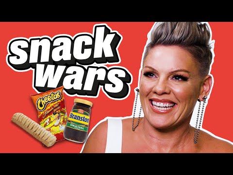 P!nk Decides If American Or British Snacks Are Better | Snack Wars