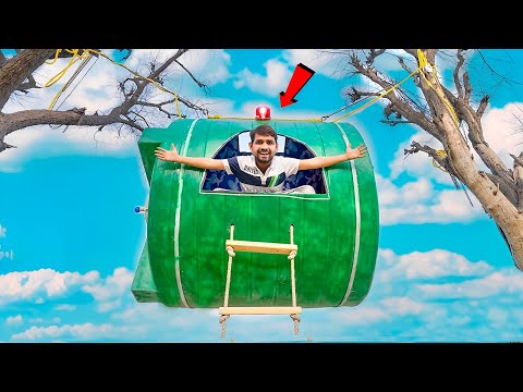 We Build House Using Water Tank - हवा में लटकता हुआ घर ?