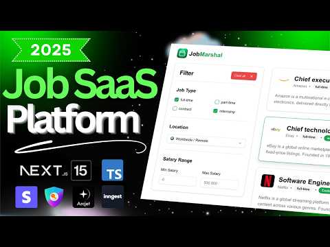 Create a Job Board SaaS with Next.js, Inngest, Auth.js, Arcjet and Tailwind | 2025