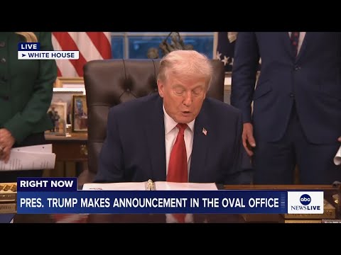 LIVE: President Trump makes announcement in the Oval Office