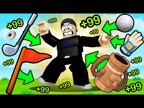 Spending Robux To Become a Golf Pro in Roblox