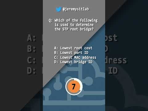 CCNA QUIZ // Spanning Tree Protocol (STP) (2) // #shorts