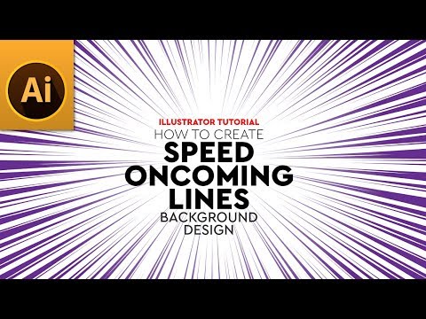Create a Speed Oncoming Lines Background Design in Adobe Illustrator
