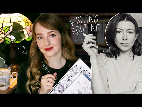 I tried Joan Didion’s writing routine ✨ note taking, slow sentences + observation