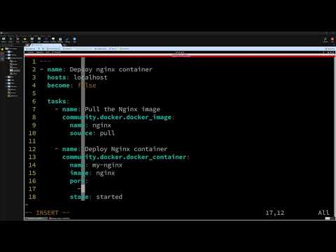 Deploy docker container using Docker and Ansible
