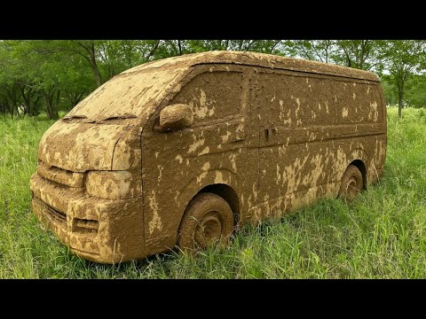 Homens restauram completamente uma van abandonada | por @SkillsPanda3.0