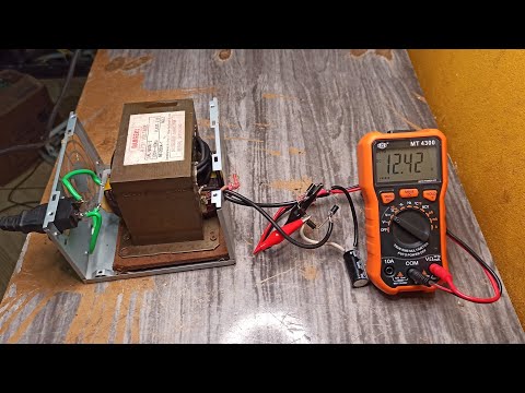 Homemade 12 Volt Power Supply with Microwave Transformer - High Power