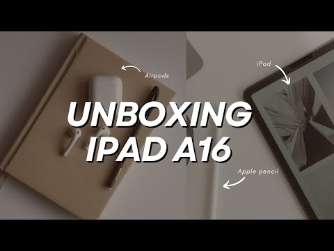 📦 unboxing iPad 11th gen A16 silver, AirPods 4, Apple Pencil (usb-c) with accessories, aesthetic