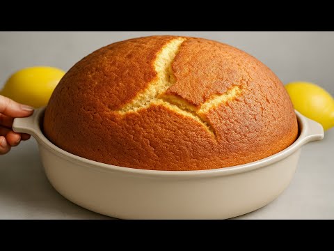 12‑Spoon Cake in 5 Minutes! 🍋 The Italian lemon cake that melts in your mouth!