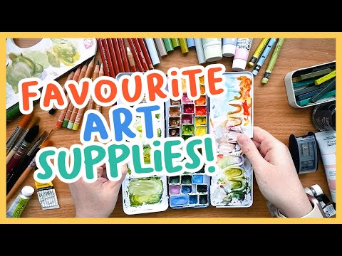 Best Art Supplies I Used This Year 🎨 Watercolours, Sketchbooks, Neocolors + My Top Shades for 2025!