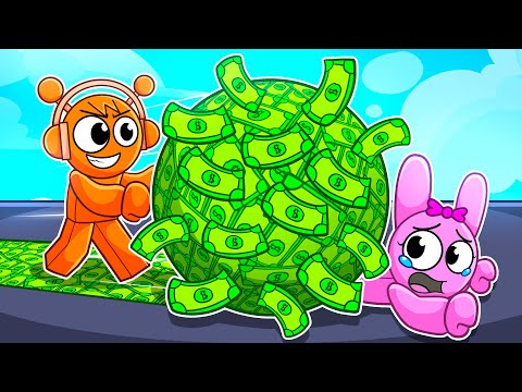 Building The BIGGEST MONEY BALL in Roblox!