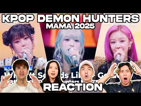 Kpop Demon Hunters HUNTR/X (feat. BABYMONSTER) 2025 MAMA REACTION!