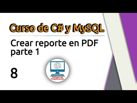 8. Crear reportes en PDF con C# y MySQL