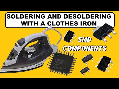 How to Solder and Desolder Electronic Components with a Clothes Iron? 100% recommended.