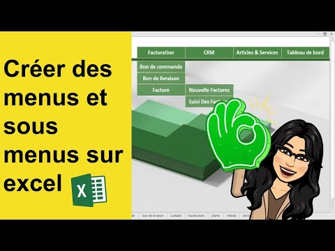 Comment créer des menus et sous menus sur excel