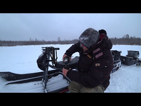 НА ТУНДРЕ ЧЕРЕЗ РЕКИ И БОЛОТА, ПРОБИЛСЯ НА ТАЁЖНОЕ ОЗЕРО! ТРИ ДНЯ, В ПОИСКАХ ЩУКИ \ ЗИМНЯЯ РЫБАЛКА!