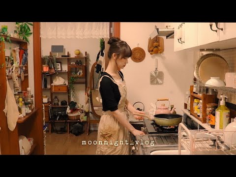 The daily life of lives alone | egg vegetable sandwiches, coconut cookies, braise ribs after work🚶‍♀