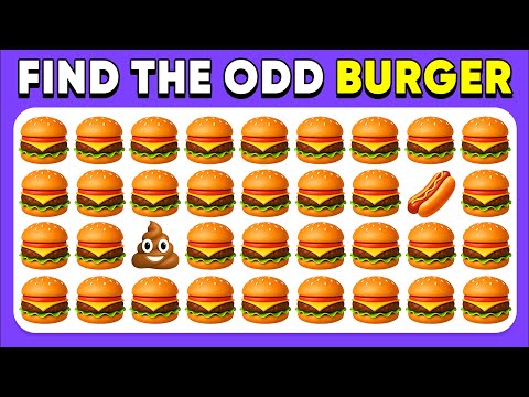 Find the ODD One Out - Junk Food Edition 🍔🍕🍩 Easy, Medium, Hard - 60 Levels Emoji Quiz