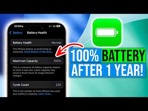 iPhone Battery at 100% After ONE YEAR — Here’s How I Did It!