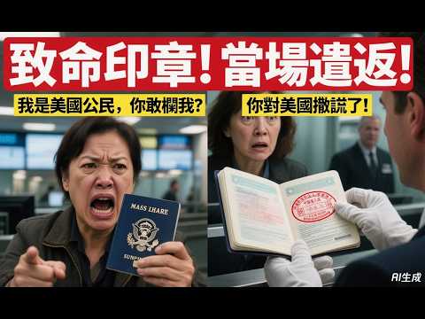 “我是美國公民，你敢攔我？” 加拿大海關看著她護照上的中國印章笑了：“你對山姆大叔撒了謊，我們憑什麼相信你？”