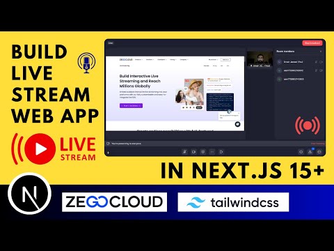 Build Live Streaming Web App in Next.js 15 using ZegoCloud UIKits