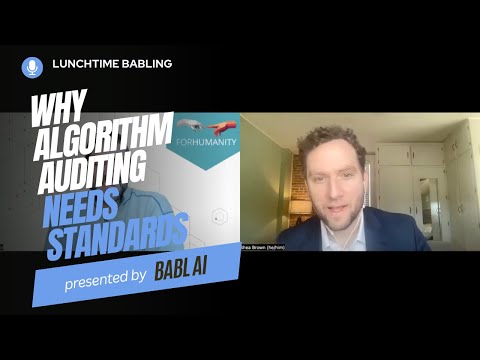 Why Algorithm Auditing Needs Standards | Lunchtime BABLing 13