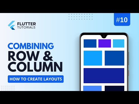 Combining a Row and Column in Flutter | Flutter row & column