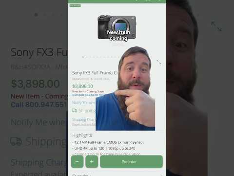 Sony just announced a NEW FX3?!