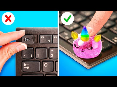 Amazing School Hacks 🤪🎒🌈 Funny Fidgets, Squishies And Creative DIY Crafts For Epic School Days