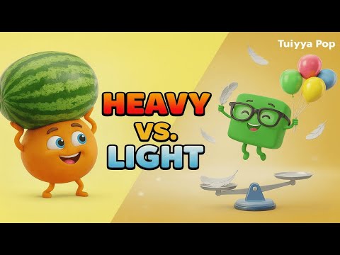 Heavy and Light | Learn Opposite for Kids | Fun Learning Video for Kids | Tuiyya Pop