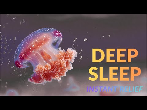 3 HOURS Deep Ocean Relaxing Visuals 🌌 Neon Jellyfish & Ambient Music for Sleep (HD)