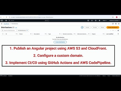 Host Angular Frontend on AWS S3 + CloudFront with Custom Domain & CI CD 2025