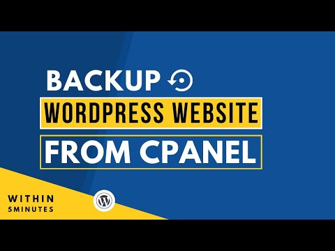 How To Backup WordPress Website From Cpanel 2025 | Backup WordPress Website Manually From Cpanel