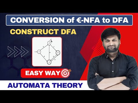 Epsilon ε-NFA to DFA Conversion with Example | Eliminate Epsilon ε Moves | TOC | Automata | TAFL