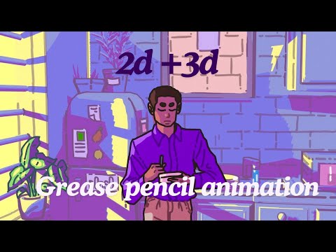 Making 2.5d Animations in Blender Grease Pencil (My Process)