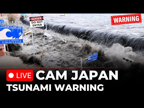 Japan LIVE-CAM: Massive Earthquake Sparks Tsunami ALERT | Japan Tsunami Warning | Japan LIVE NEWS