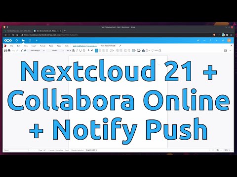 Nextcloud 21 with Collabora & HPB