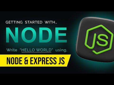 First Hello World program using node and expressJS | Tutorials | Create your first back-end code