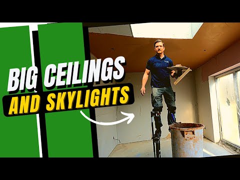 TRADE SECRETS/ Plastering BIG Ceilings & Skylights | FULL Process REVEALED