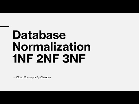 Database Normalization 1NF, 2NF, 3NF with Examples