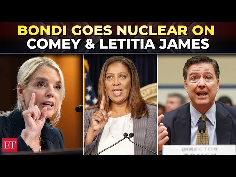 ‘Nobody is above the law’: Bondi unloads on ex-FBI chief Comey & Letitia James, vows counterstrike