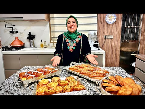 هانتوما وصفة حلوة ديال البريوش سهلة غير مكلفة 4 أشكال بحشوات مختلفة لذيذة تزينو بيها مائدة رمضان