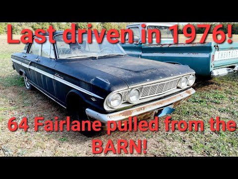 Will it run? 1964 Fairlane sitting for decades!