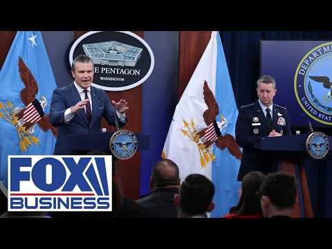 Hegseth and Gen. Caine provide Epic Fury update from the Pentagon