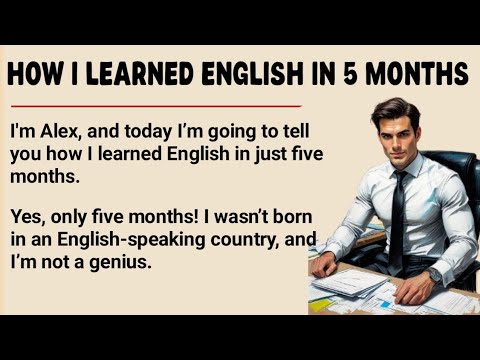 How I Learned English in 5 Months || My Powerful Story 🔥 || Graded Reader || Improve Your English